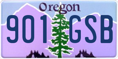 OR license plate 901GSB