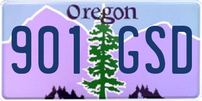 OR license plate 901GSD