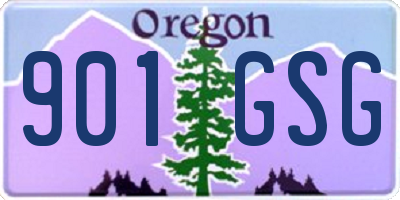 OR license plate 901GSG