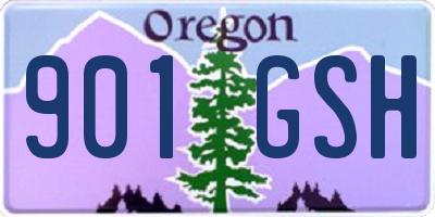 OR license plate 901GSH