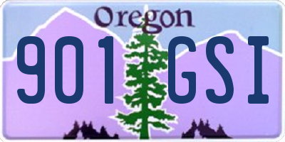 OR license plate 901GSI