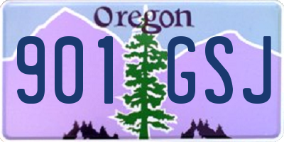 OR license plate 901GSJ