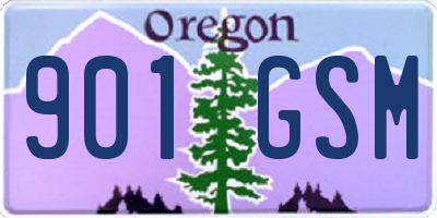 OR license plate 901GSM