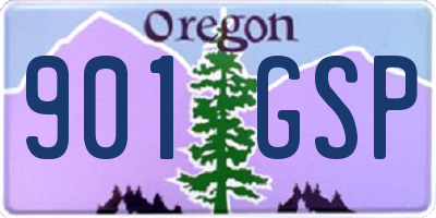 OR license plate 901GSP
