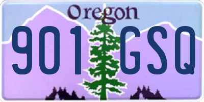OR license plate 901GSQ