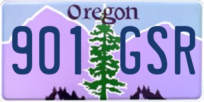 OR license plate 901GSR