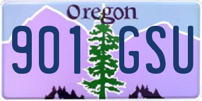 OR license plate 901GSU