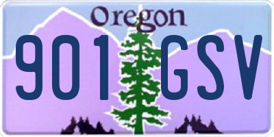 OR license plate 901GSV