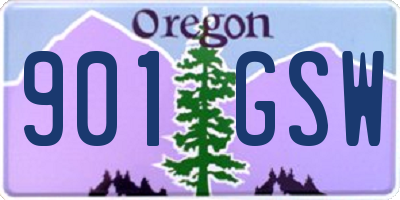 OR license plate 901GSW