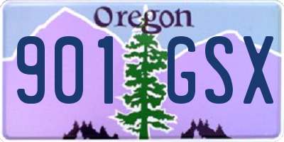 OR license plate 901GSX