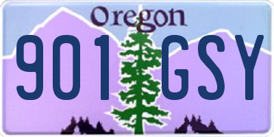 OR license plate 901GSY