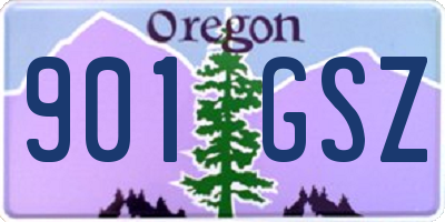 OR license plate 901GSZ