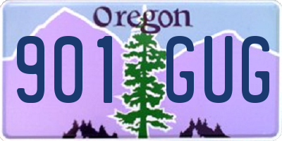 OR license plate 901GUG