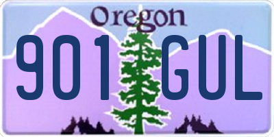 OR license plate 901GUL
