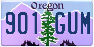 OR license plate 901GUM