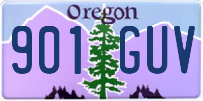 OR license plate 901GUV