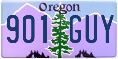 OR license plate 901GUY