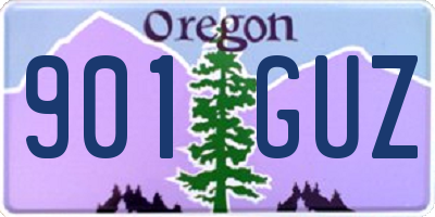 OR license plate 901GUZ