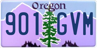 OR license plate 901GVM