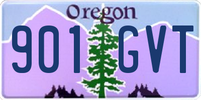 OR license plate 901GVT