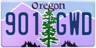 OR license plate 901GWD