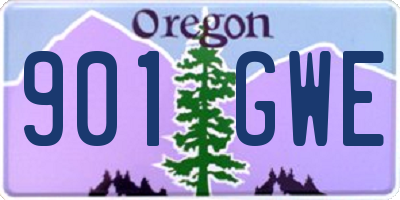 OR license plate 901GWE