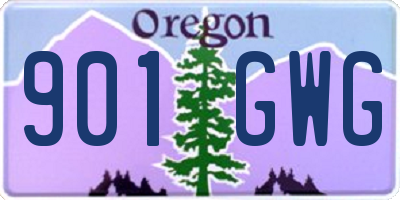OR license plate 901GWG
