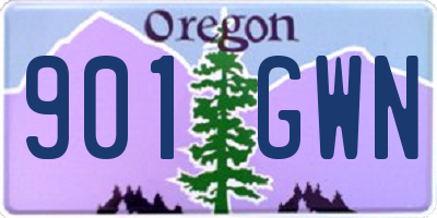 OR license plate 901GWN