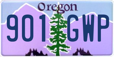 OR license plate 901GWP