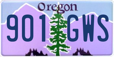 OR license plate 901GWS