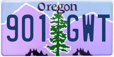 OR license plate 901GWT