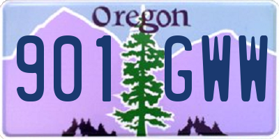 OR license plate 901GWW