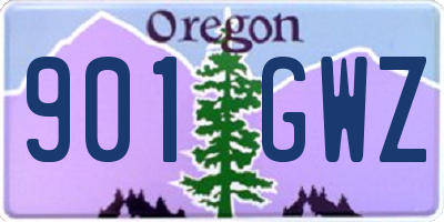 OR license plate 901GWZ