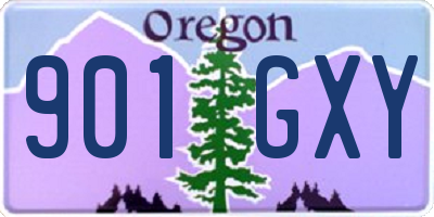 OR license plate 901GXY