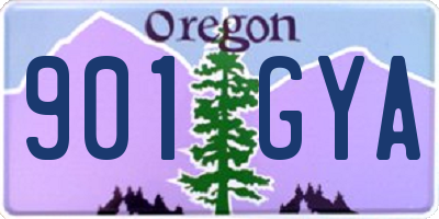 OR license plate 901GYA
