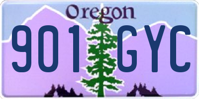OR license plate 901GYC