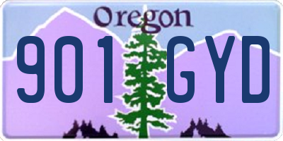 OR license plate 901GYD