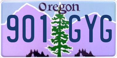 OR license plate 901GYG