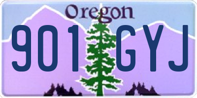 OR license plate 901GYJ