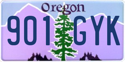 OR license plate 901GYK
