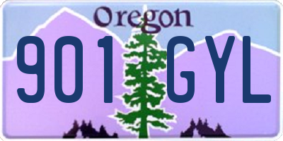 OR license plate 901GYL