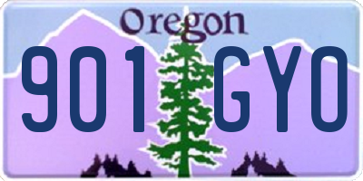 OR license plate 901GYO