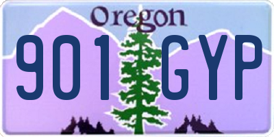 OR license plate 901GYP