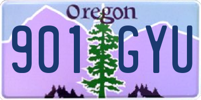 OR license plate 901GYU