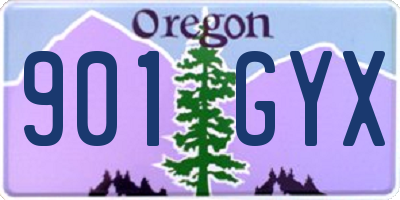 OR license plate 901GYX