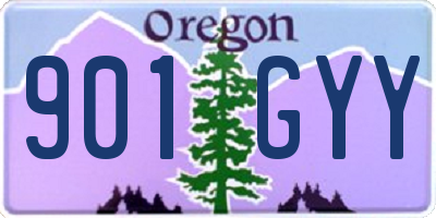 OR license plate 901GYY