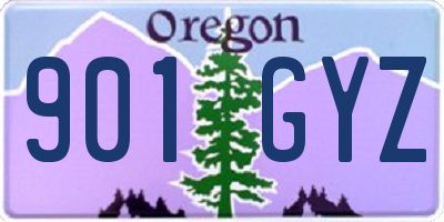 OR license plate 901GYZ