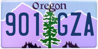 OR license plate 901GZA