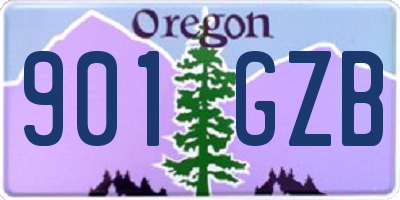OR license plate 901GZB
