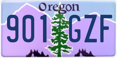 OR license plate 901GZF